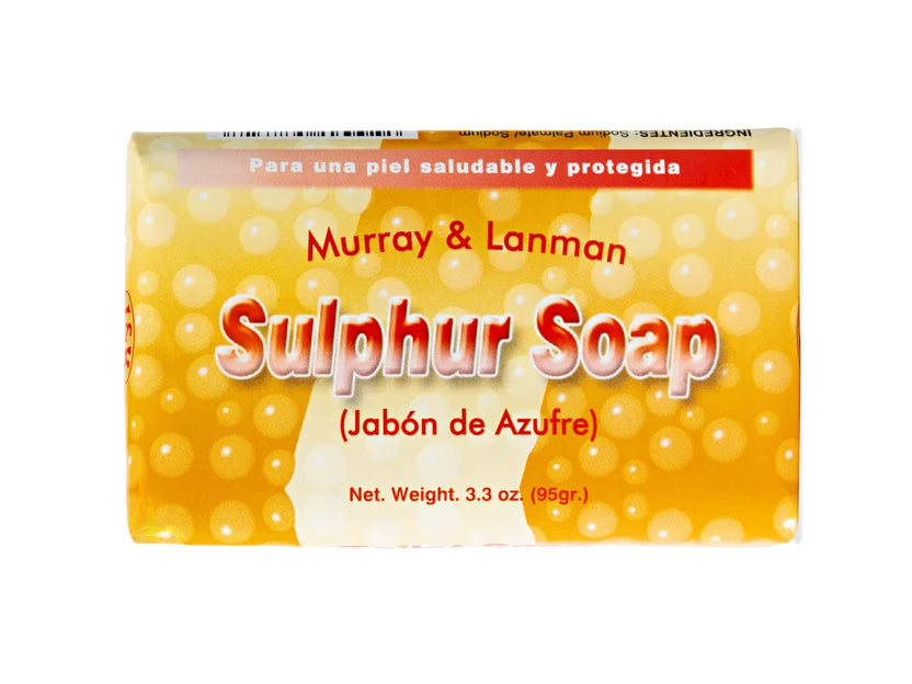 Sulphur bar soap, made in Peru